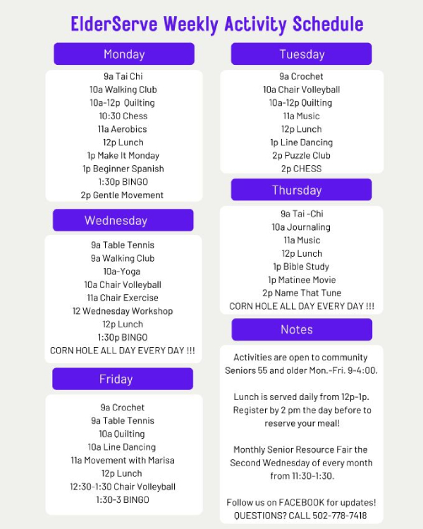 ElderServe Activities